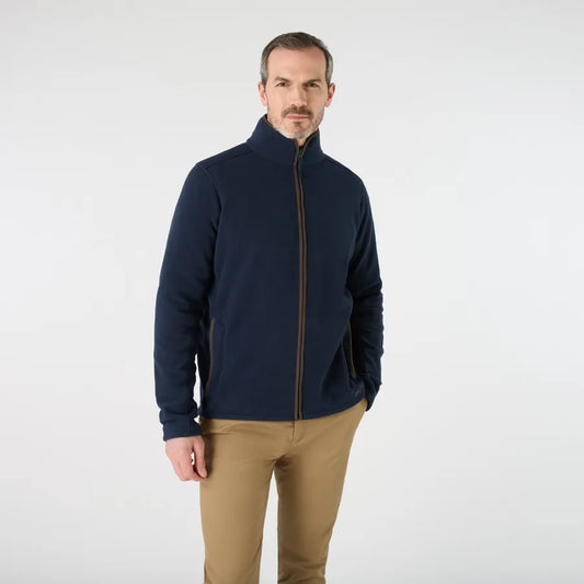 Musto Men's Fenland 200 Polartec Fleece Jacket with canvas binding detail.
