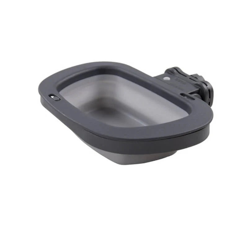 Dexas Collapsible Light Grey Kennel Bowl