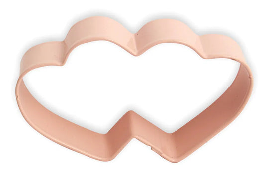 Eddingtons Pink Double Heart Cookie Cutter