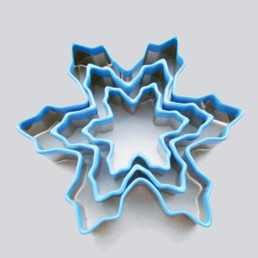 Eddingtons 3 Piece Snowflake Cutters Set Blue