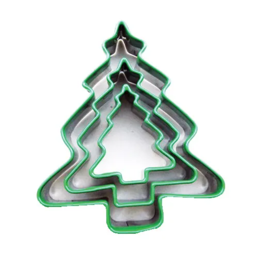 Eddingtons 3 Piece Christmas Tree Cutters Set Green