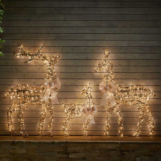 GoldTwist Deer Family - Set of 3