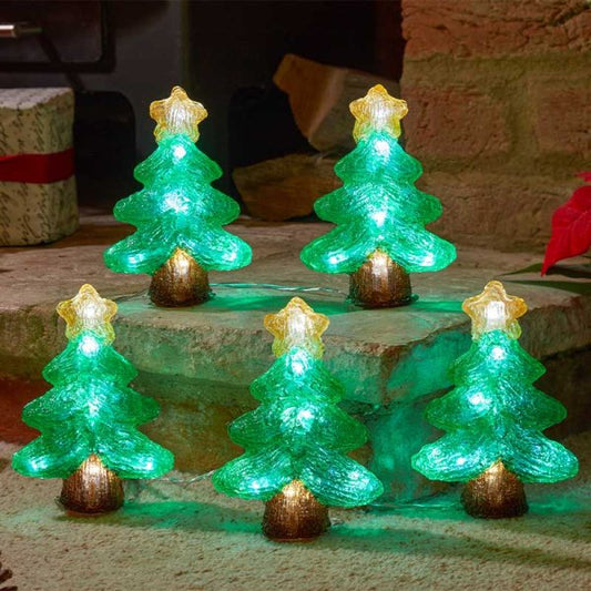 InLit Ice Trees - Set of 5