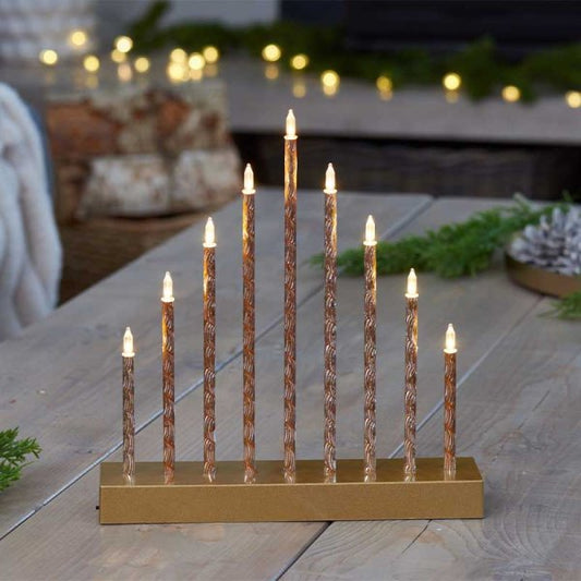 9 LED CandleBridge - Gold