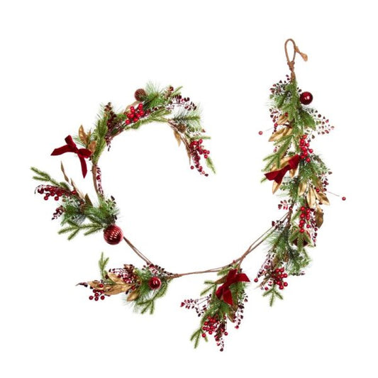 Ruby Velvet Garland - 180cm