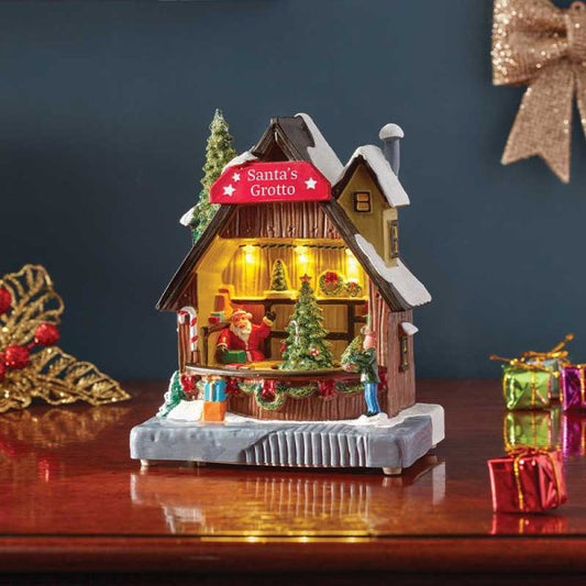 Santa's Grotto Snow Scene