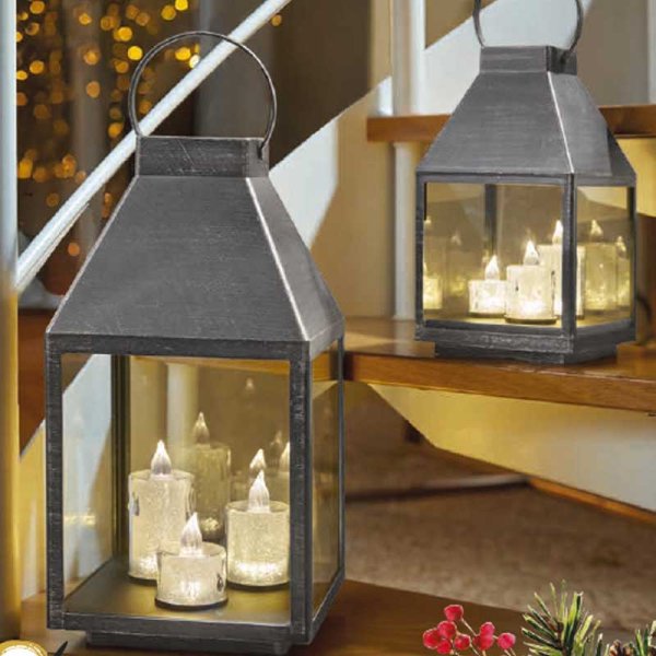 SilverSparkle Lantern Display