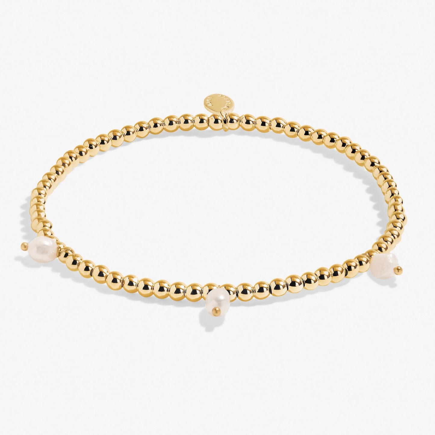 Joma Jewellery Gold Plated Three Pearl Anklet