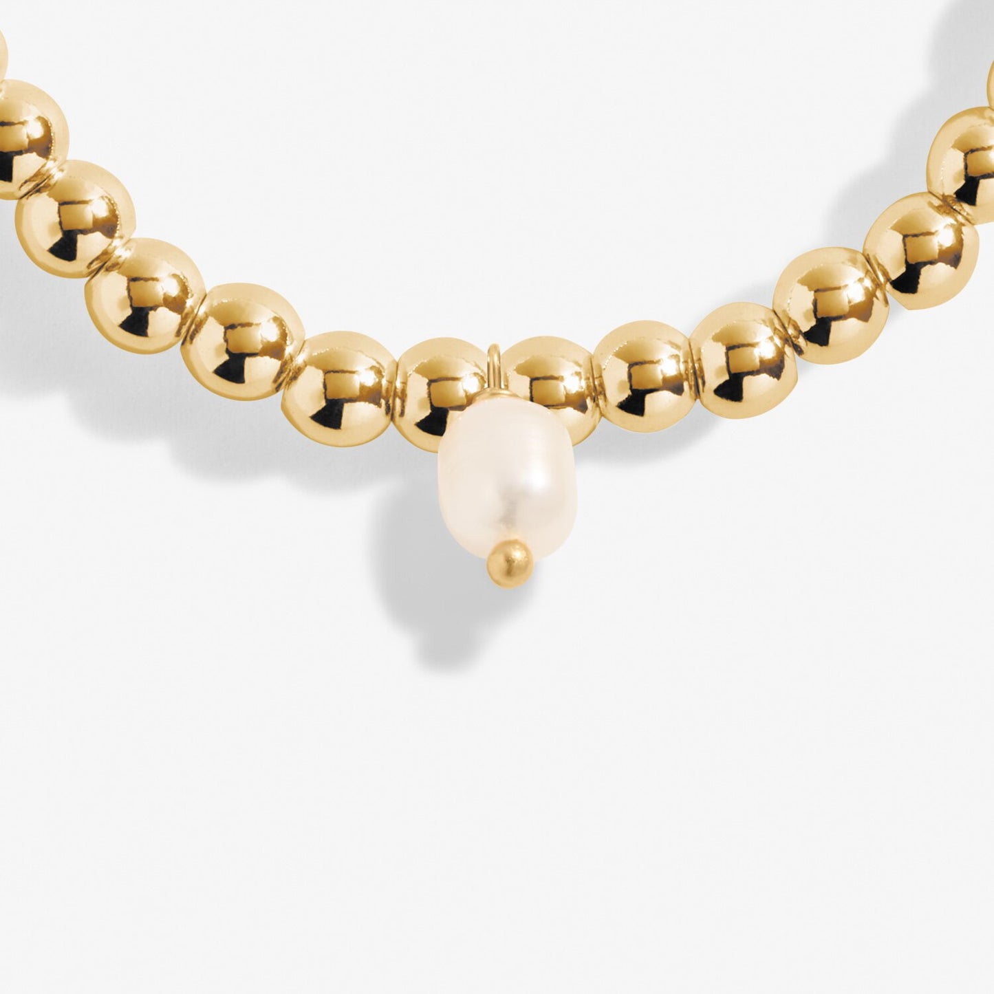 Joma Jewellery Gold Plated Three Pearl Anklet