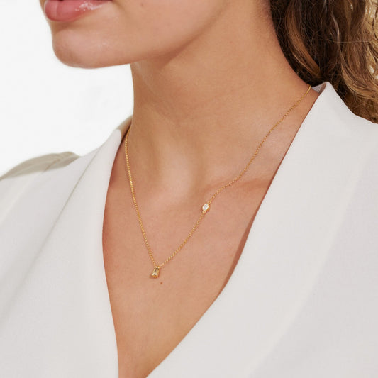 Joma Jewellery Lumia Drop Gold Plated Necklace