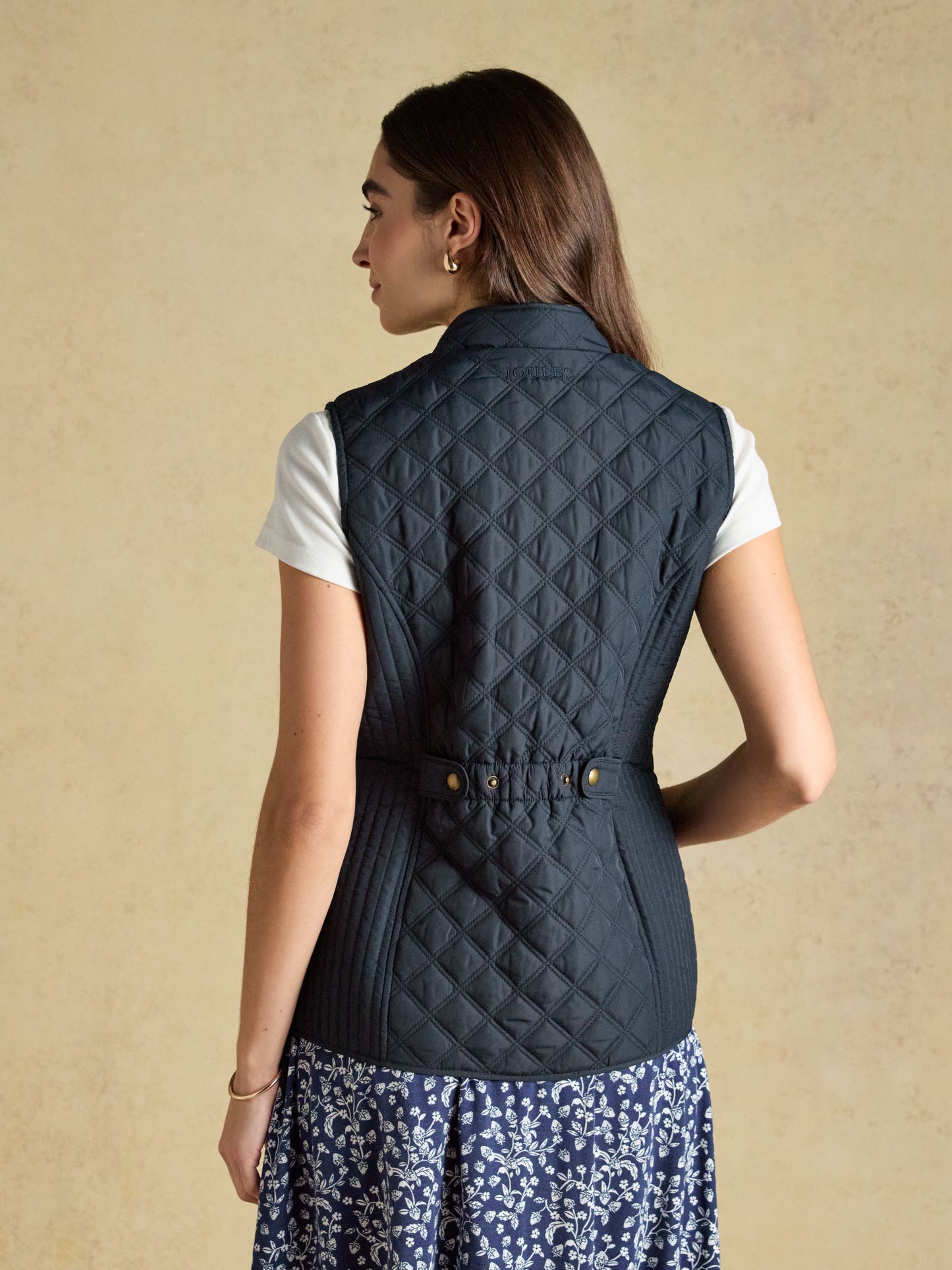 Joules Minx Showerproof Diamond Quilted Gilet