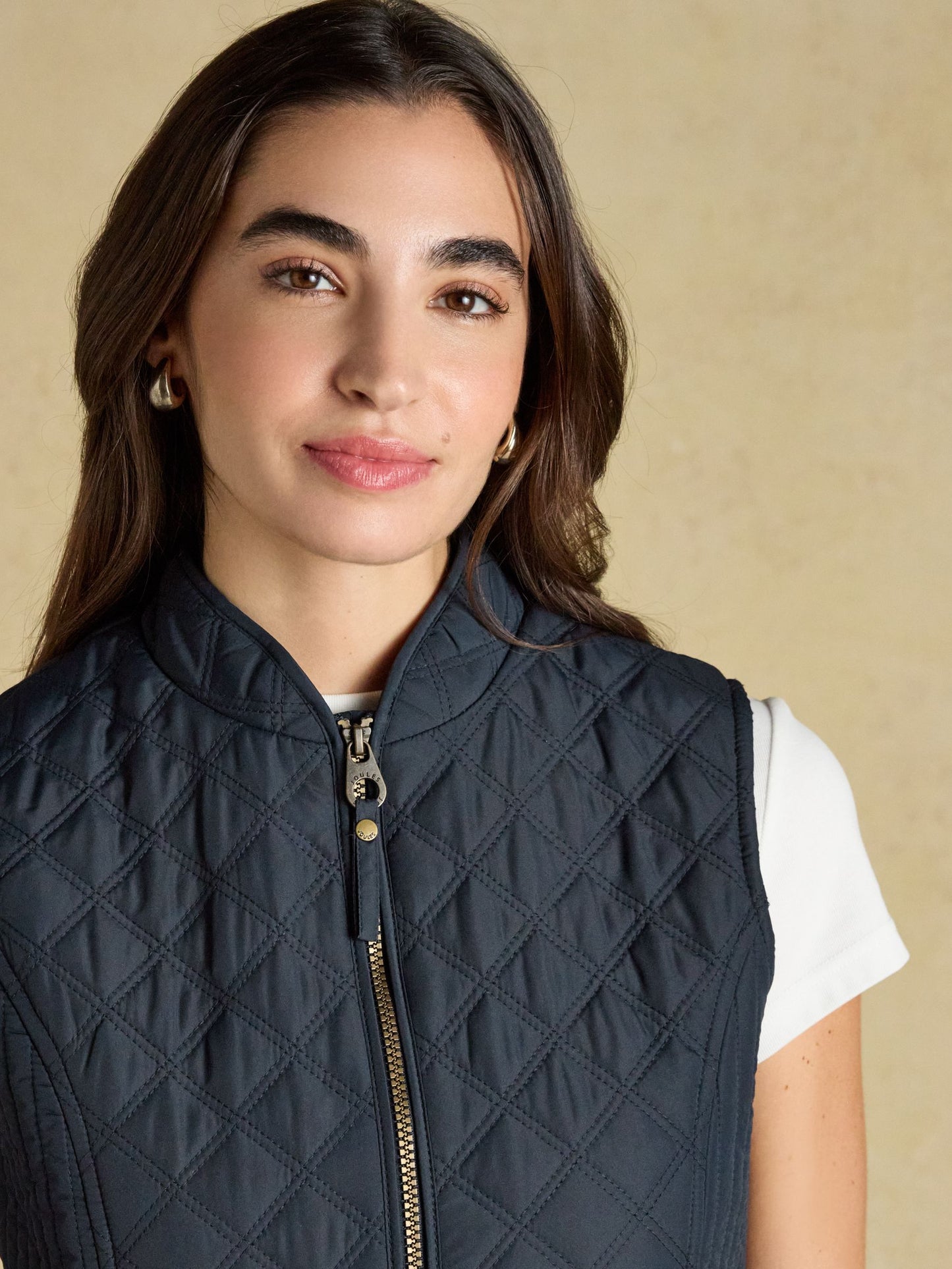 Joules Minx Showerproof Diamond Quilted Gilet