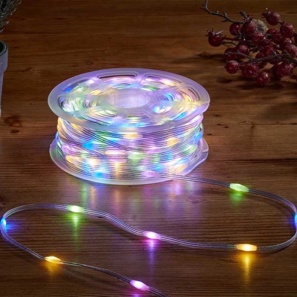 TwoTone String Lights - 100 LEDs - Warm/Multi, LV