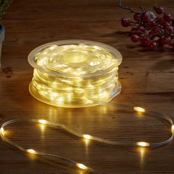TwoTone String Lights - 100 LEDs - Warm/Multi, LV