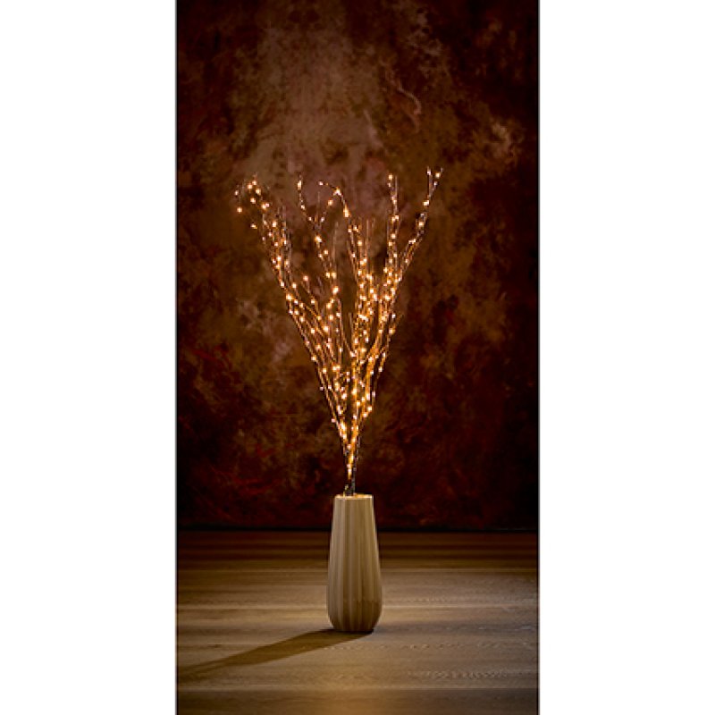 Premier Brown Twigs Set 3 Warm White 90cm