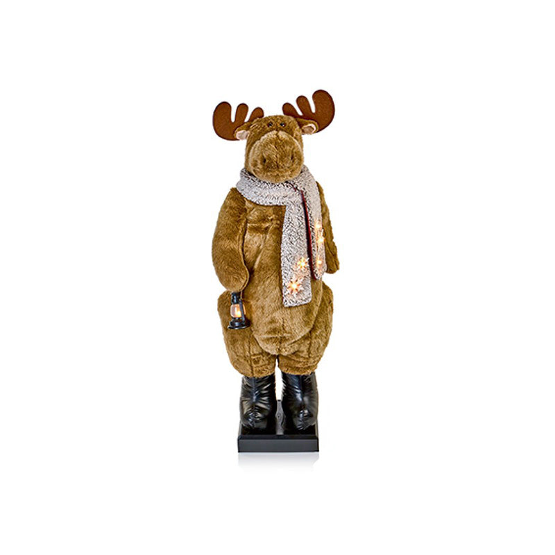Premier 1.5m Animated Lit Musical Reindeer with Motion and Sound Sensor