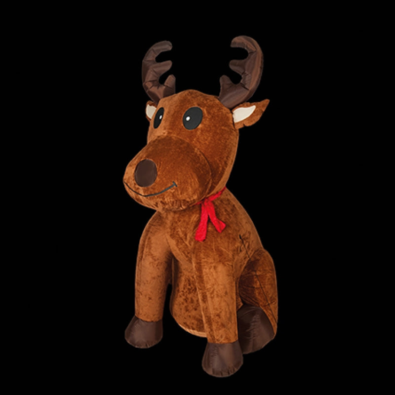 Premier Plush Reindeer Inflatable 2.4m with LEDs