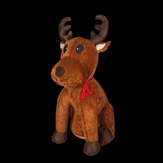 Premier Plush Reindeer Inflatable 2.4m with LEDs