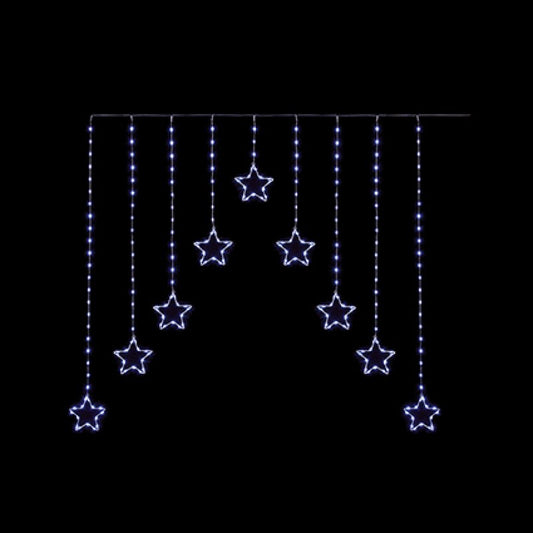 Premier 1.2m x 1.2m Flexbrights V-shaped star curtain light with 258 bright white LEDs