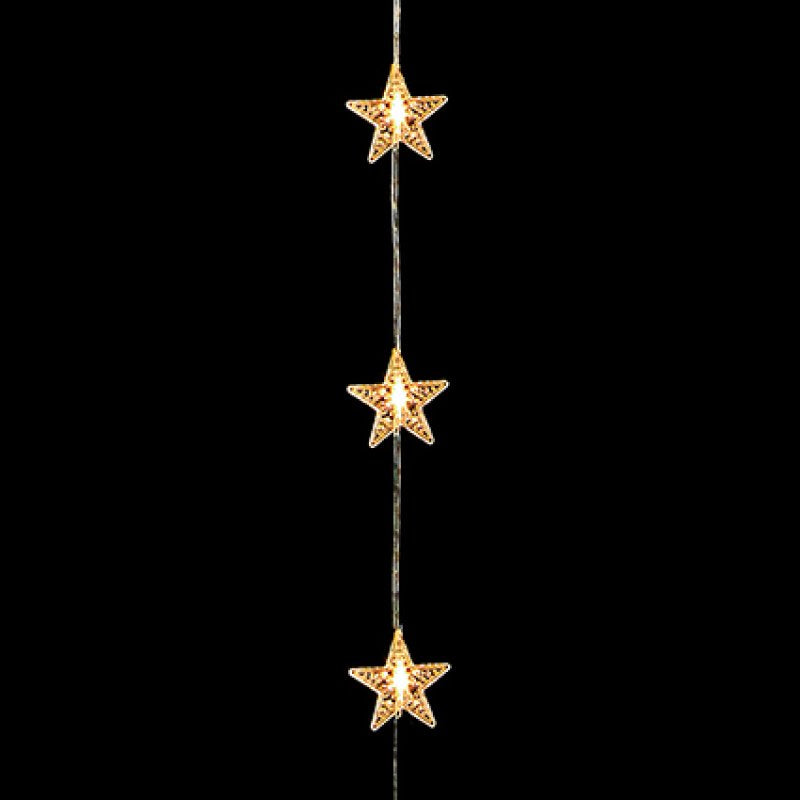 Premier 1.2m x 1.2m Flexbrights star curtain light with 108 warm white LEDs