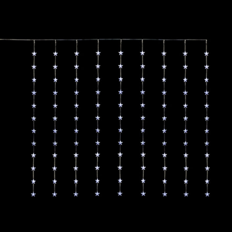 Premier 1.2m x 1.2m Flexbrights star curtain light with 108 bright white LEDs