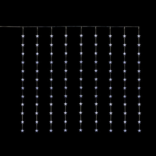 Premier 1.2m x 1.2m Flexbrights star curtain light with 108 bright white LEDs