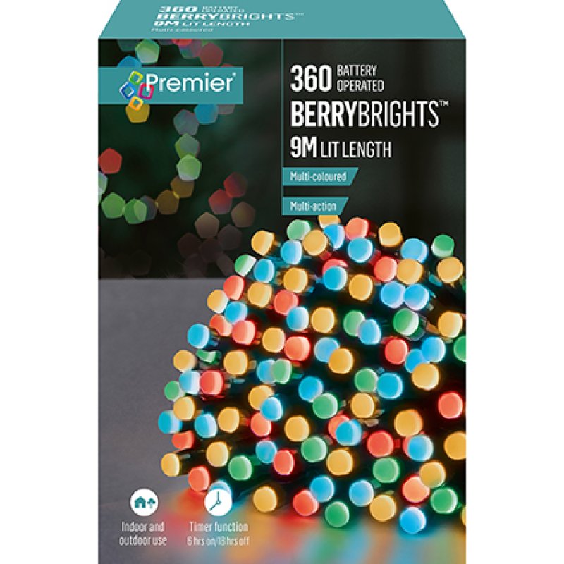 Premier Berrybrights 360 Multi Coloured Battery Operated