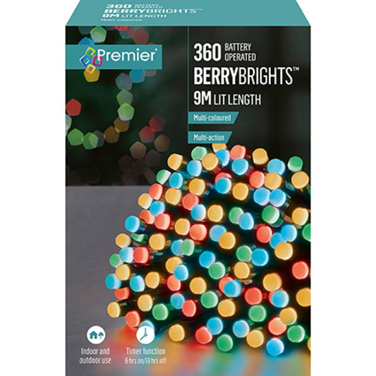 Premier Berrybrights 360 Multi Coloured Battery Operated