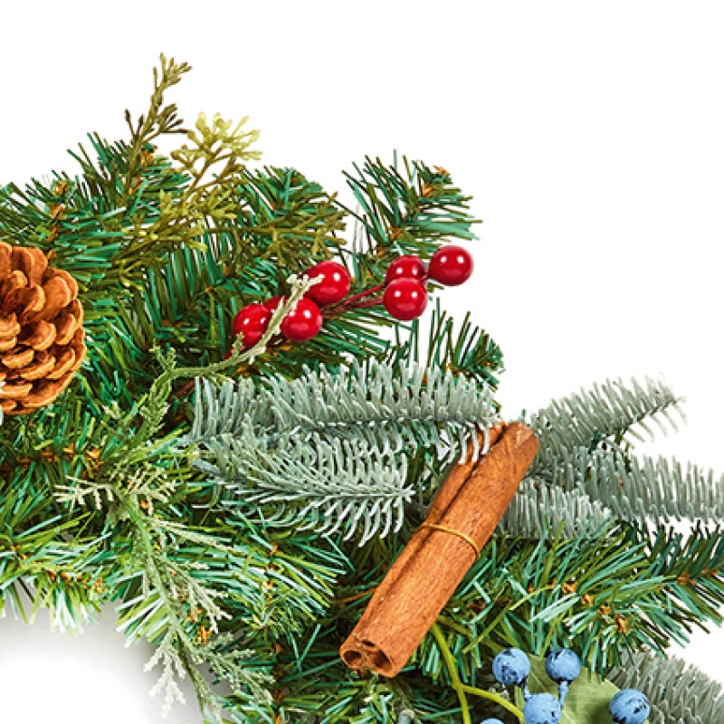 Premier Berry Cinnamon Wreath with Cones 50cm