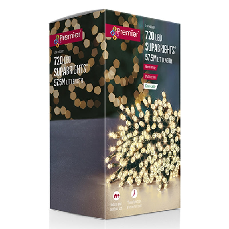 Premier 720 M-A LED Supabrights with Timer Warm White