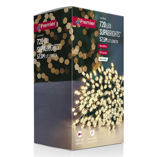 Premier 720 M-A LED Supabrights with Timer Warm White