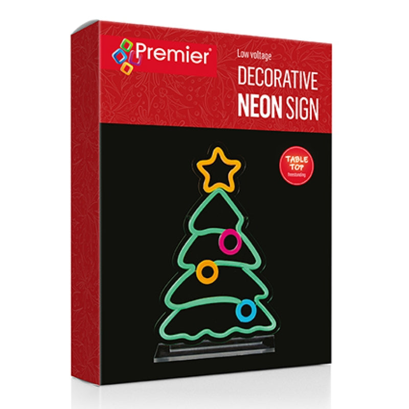 Premier Christmas Tree Neon Sign Table Top