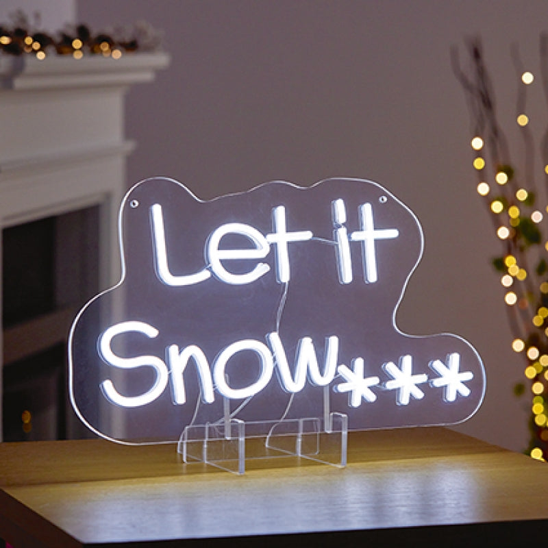 Premier Let It Snow Neon Sign Hanging