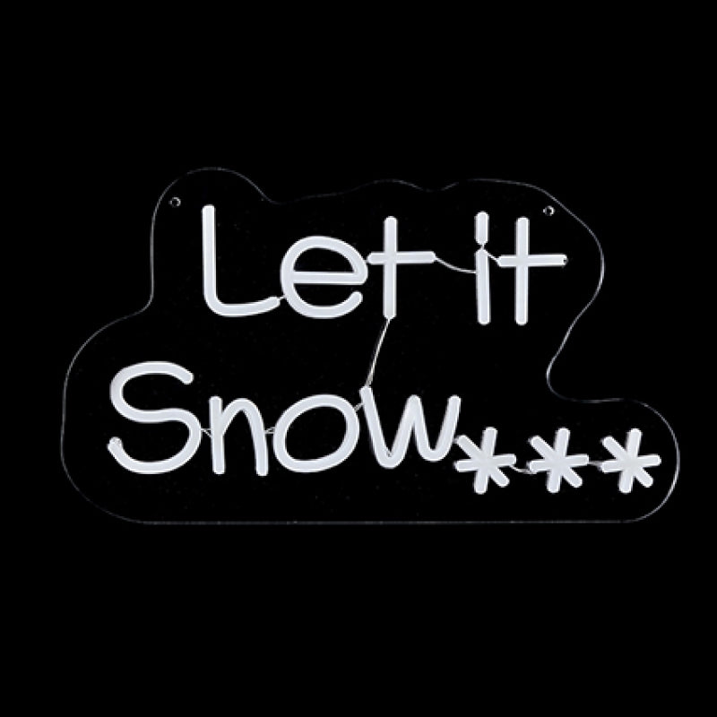 Premier Let It Snow Neon Sign Hanging