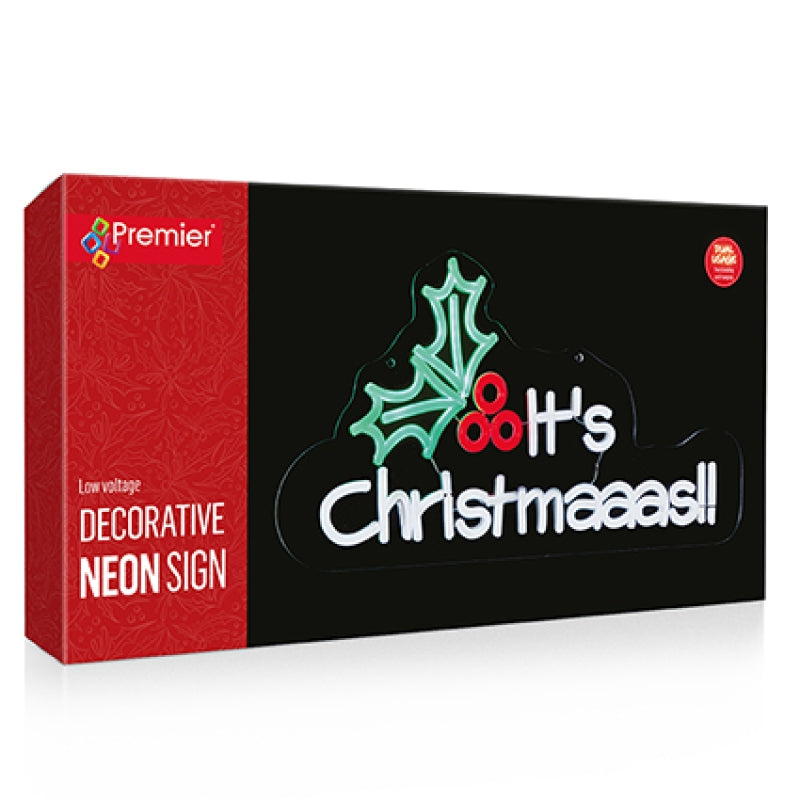 Premier It's Christmaaas Neon Sign Hanging