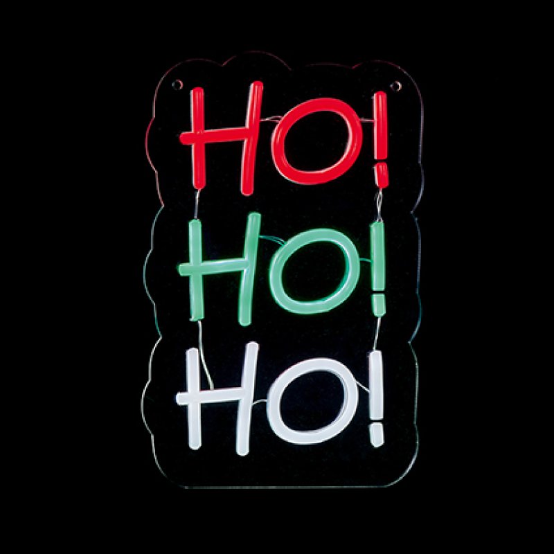 Premier Ho Ho Ho Neon Sign Hanging