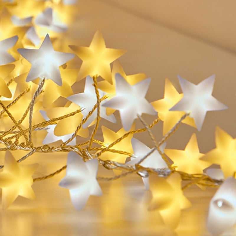 Premier Star Pin Wire Garland with White and Warm White 280L