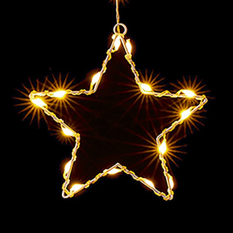 Premier 1.2m x 1.2m Flexbrights V-shaped star curtain light set with 258 warm white LEDs