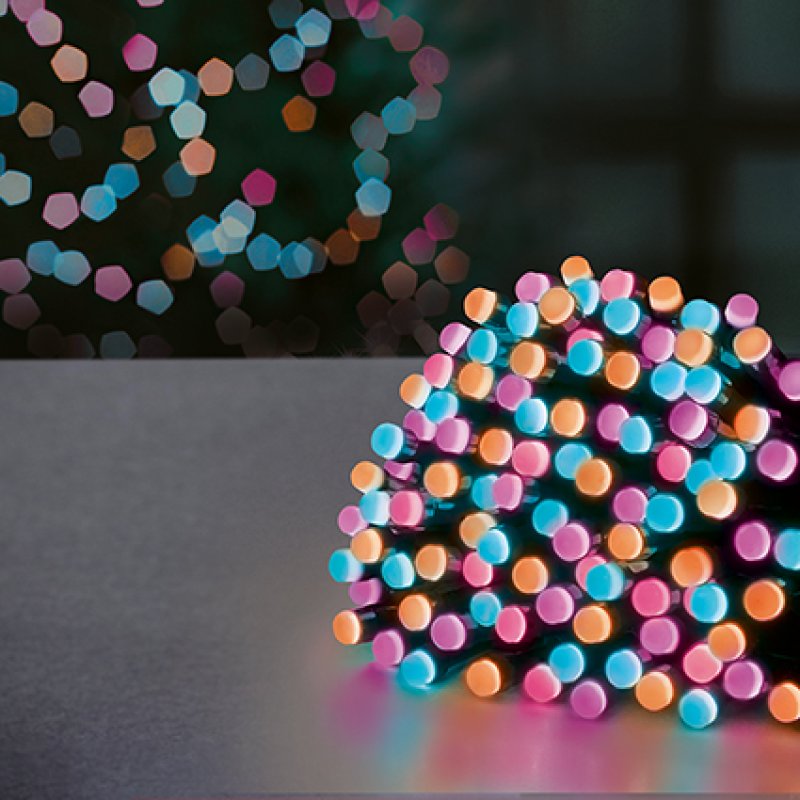 Premier 360 multi action rainbow LED berrylights string with automatic timer