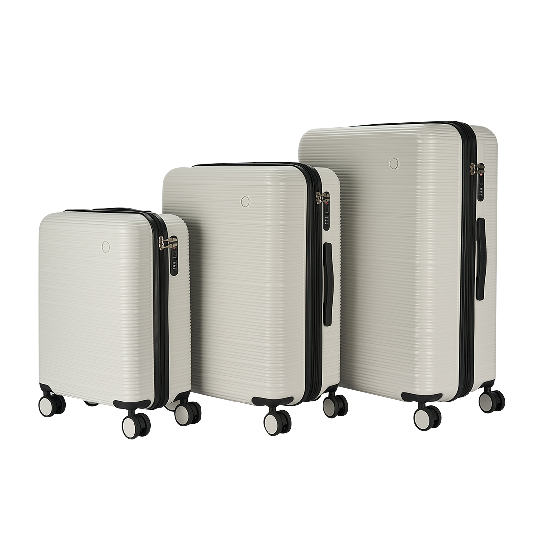 Pierre Cardin Arles Checked Travel Suitcase – Expandable Hard Shell