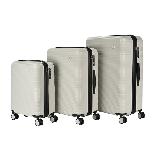 Pierre Cardin Arles Checked Travel Suitcase – Expandable Hard Shell