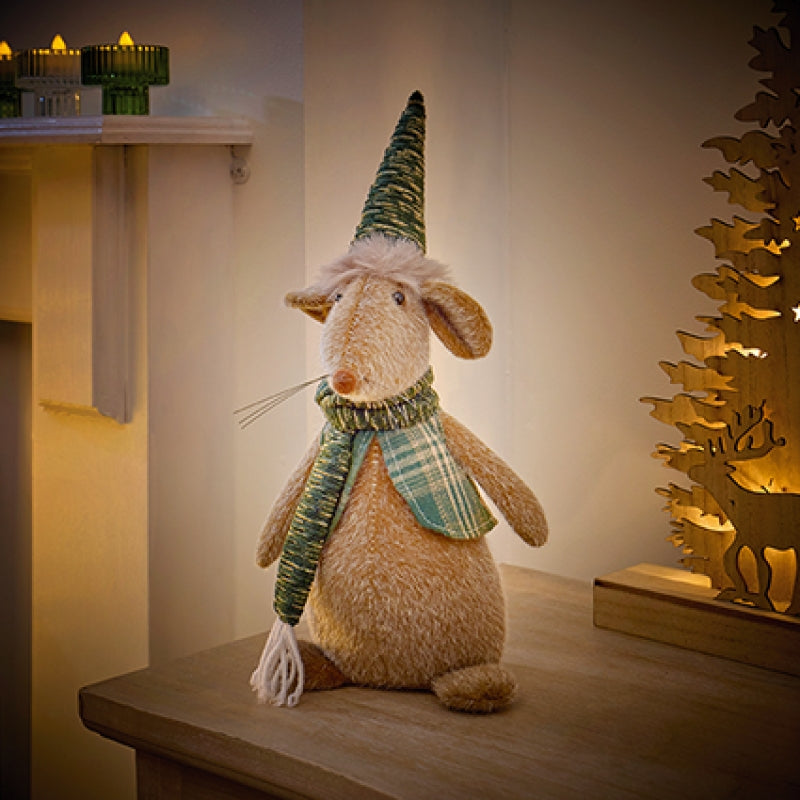 Premier Sitting Christmas Mouse Plush