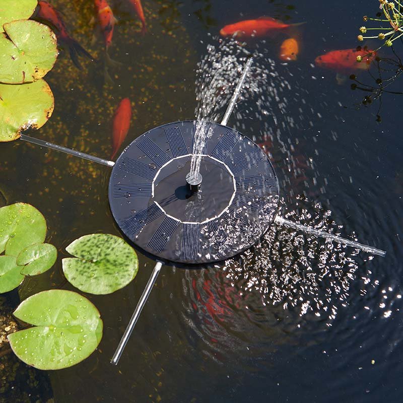 Smart Solar Floating Fountain Water Feature