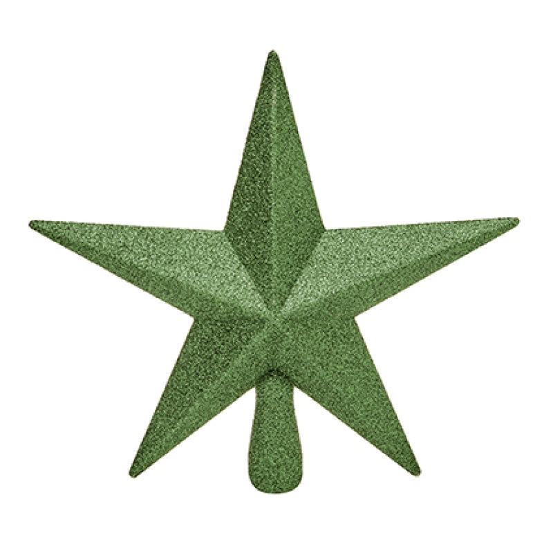 Premier 20cm Sage Green Tree Top Star Glitter Finish