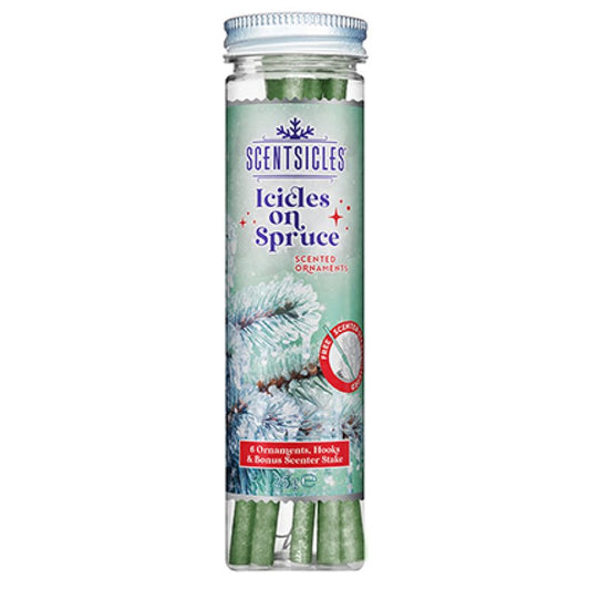 Premier Icicles On Spruce Scentsicles scented ornaments hanging discreetly on Christmas tree branches