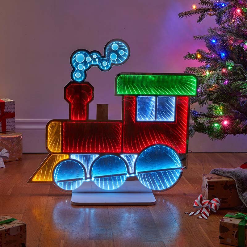 Smart Garden All Aboard! Infinity Train 57cm Christmas light displaying an optical tunnel effect