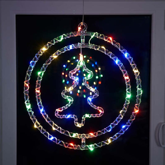 Smart Garden Tree Rings Multi Coloured 30cm LED light illuminated indoors