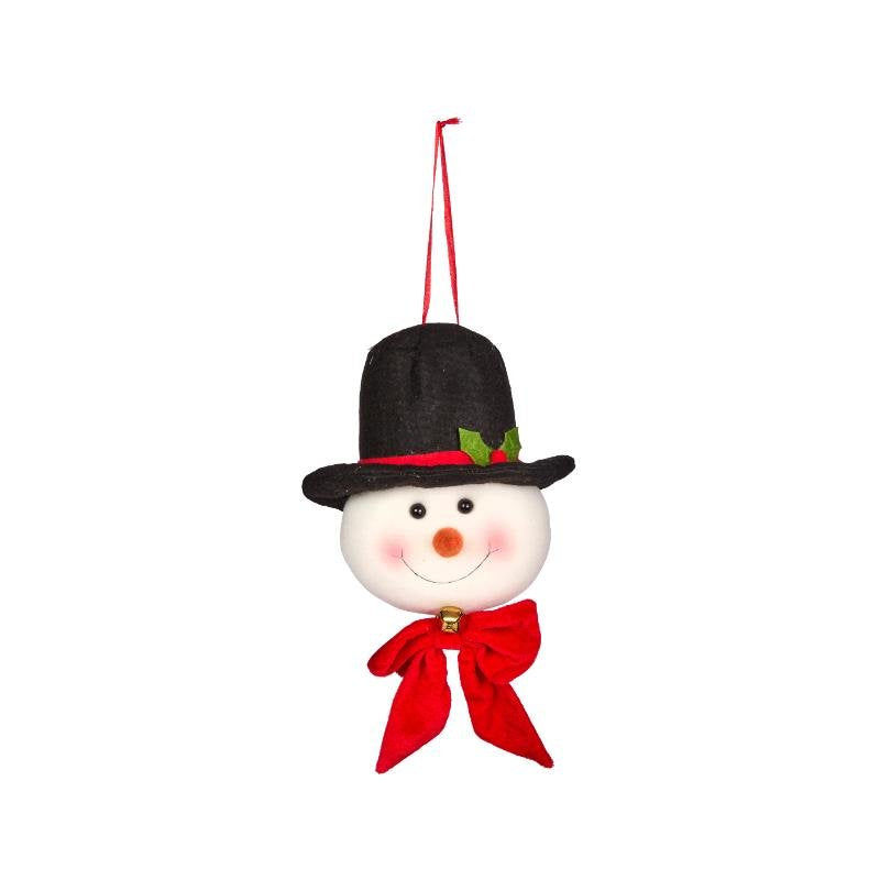 Smart Garden XL Frosty snowman pendant hanging ornament with a cheerful face and festive hat
