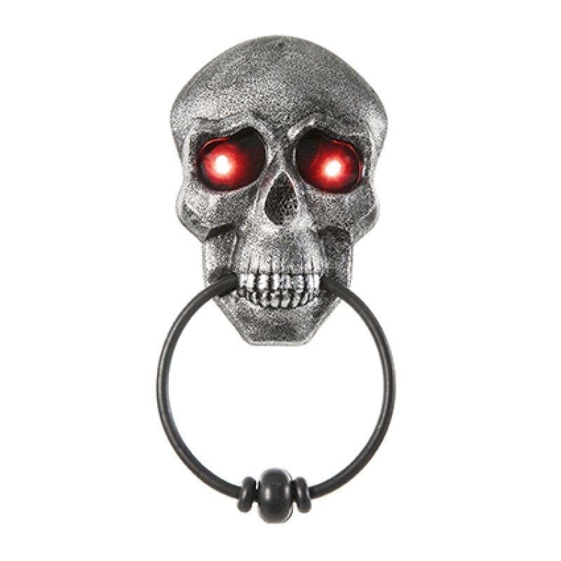 Premier 23cm Halloween animated doorbell decoration featuring a monster eye button and hanging loop for front doors.