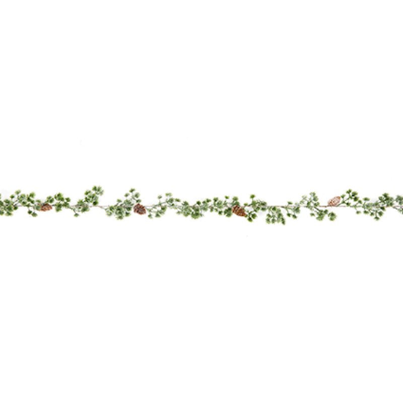 Premier 1.8m PE Pine Garland with realistic artificial evergreen foliage draped on a mantel